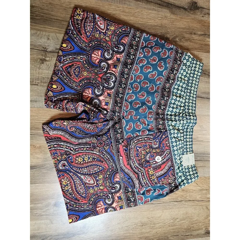 J. Crew Paisley Print Multi Color Swim Trunks Econyl Nylon Men's S NWT Sold Out - Picture 8 of 9